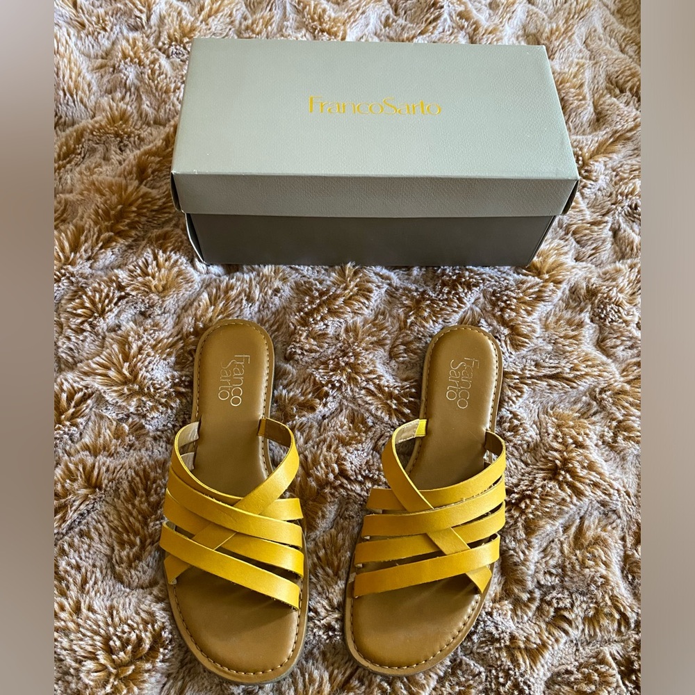 Like new Franco Sarto Graceleigh mustard sandal